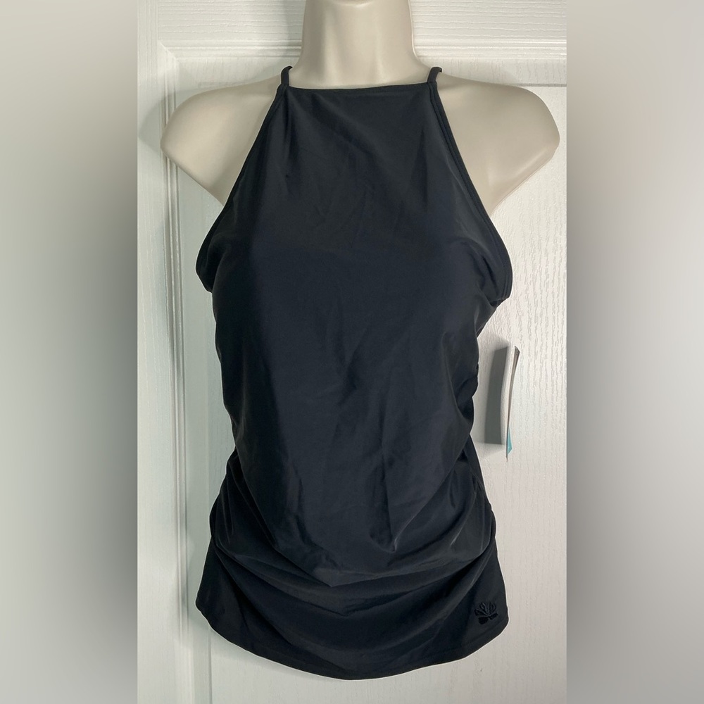 💧NEW💧HAPARI Black High-Neck Strap Tankini